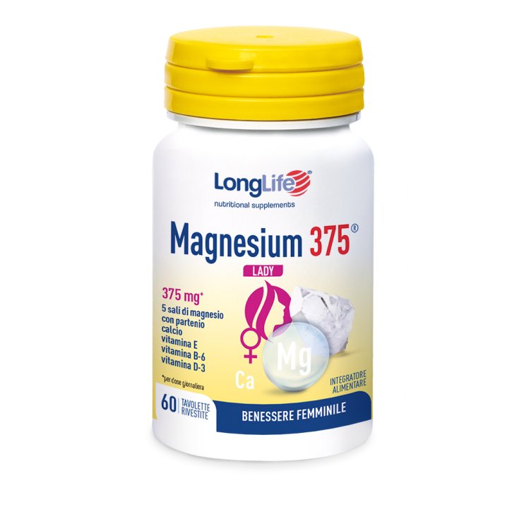 Magnésium LADY 375 LongLife 60 Comprimés enrobés