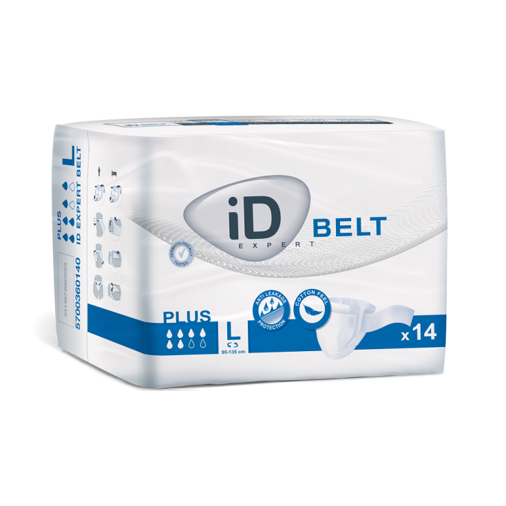 Serviettes d'incontinence Plus ID Belt 14 pièces