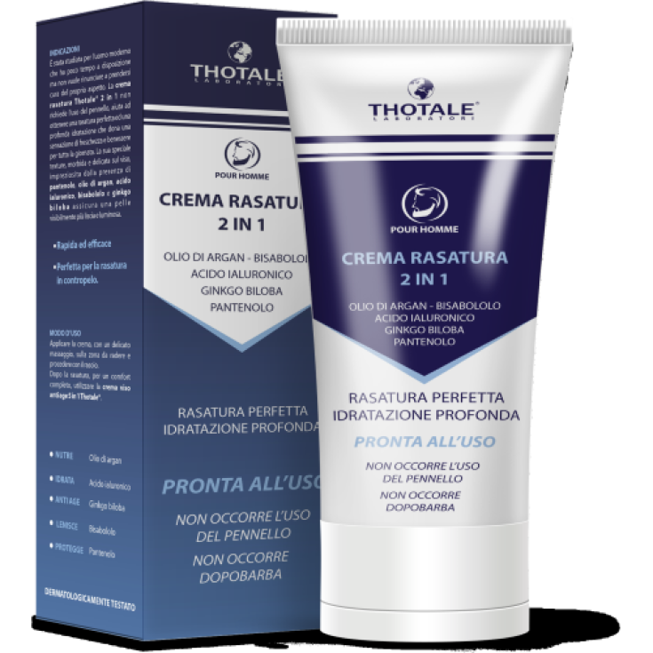 Thotale Pour Homme Crème à Raser 2 en 1 150 ml