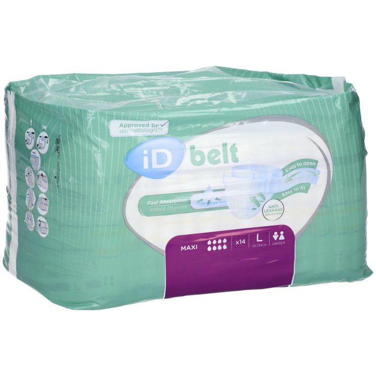 Serviettes d'incontinence Maxi ID Belt 14 pièces