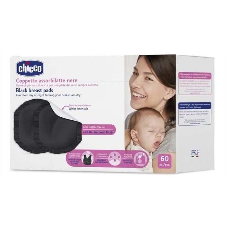 Chicco® Gobelet antibactérien noir absorbant le lait 60 pièces