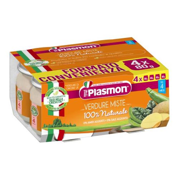 Légumes Mixtes Homogénéisés Plasmon® 4x80g