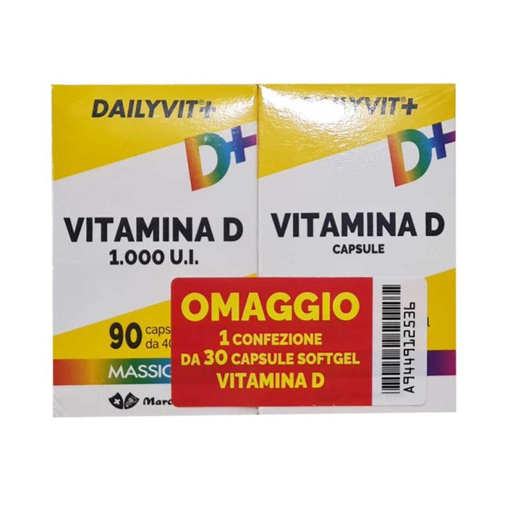 Massigen Combiné Vitamine D 1000 Marco Viti 90 + 30 Gélules