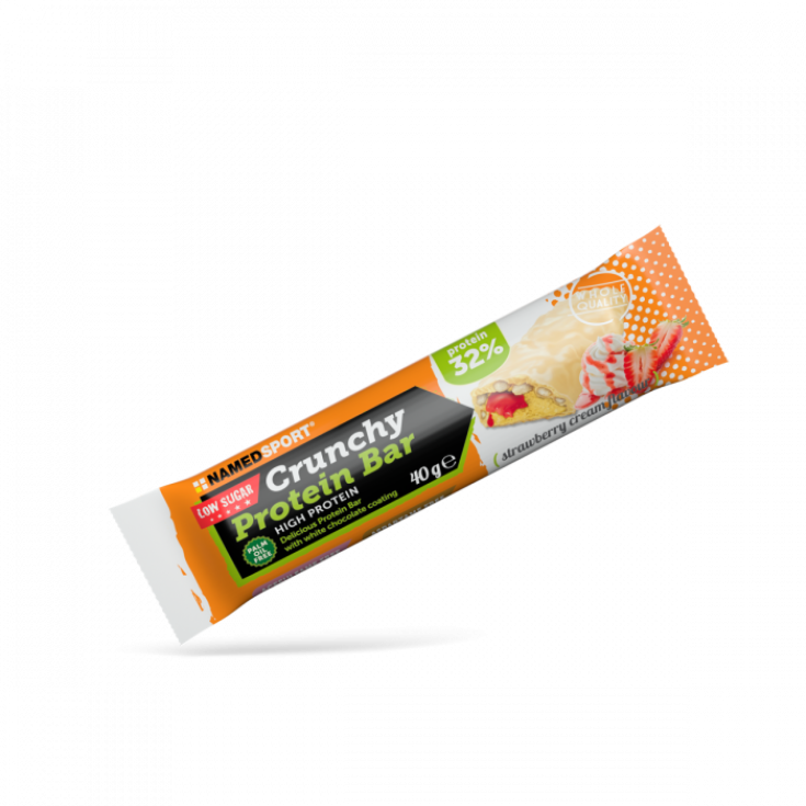 Barre Protéinée Crunchy Fraise NamedSport 40g