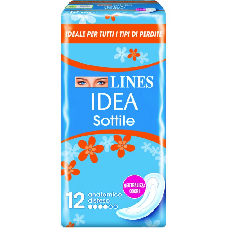 Lines Idea Slim Anatomique 12 Absorbants