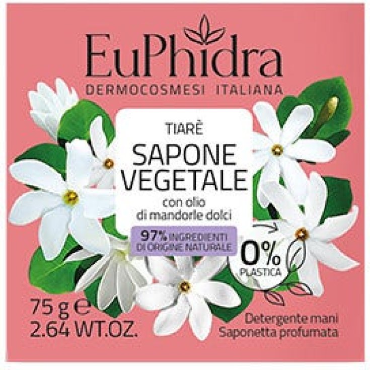 Tiarè Euphidra Savon Mains Végétal 75g