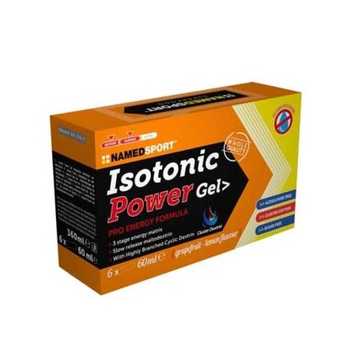 Coffret Isotonic Power Gel Pamplemousse-Citron NamedSport 6x60ml