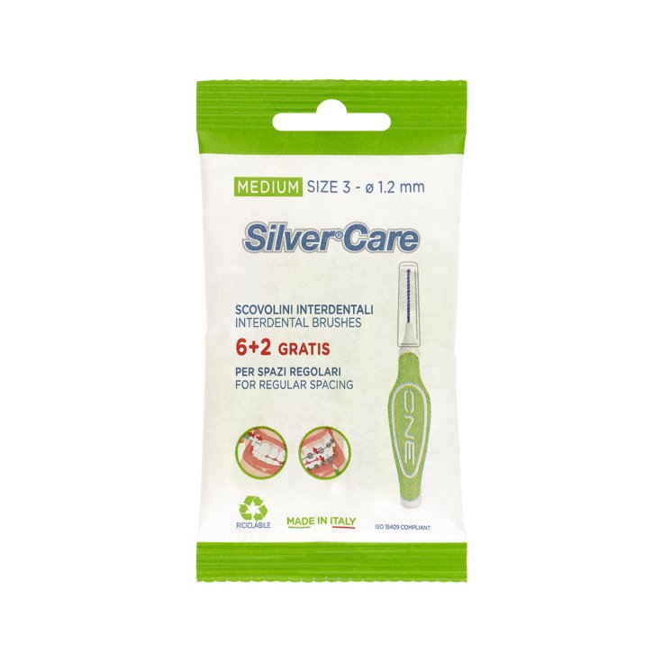 SilverCare ONE Brossettes Interdentaires Medium 8 Brossettes