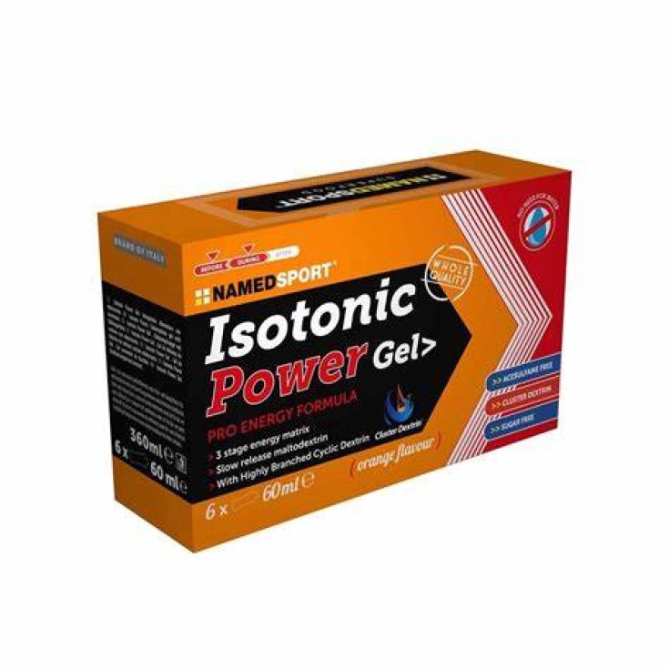 Coffret Isotonic Power Gel Orange NamedSport 6x60ml