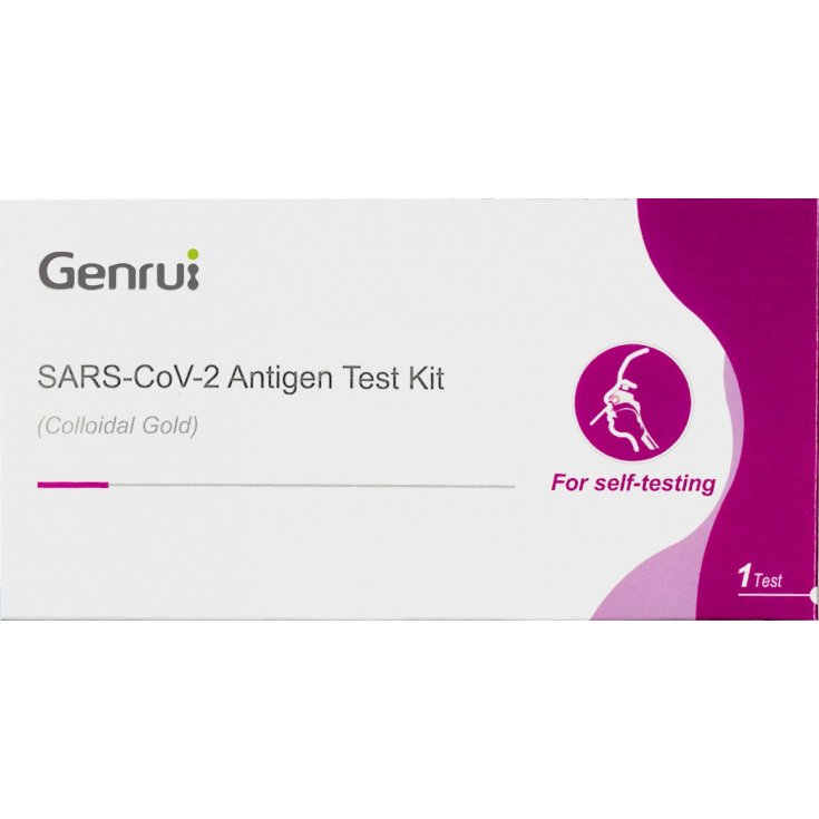 Kit de test d'antigène GenRui SARS-CoV-2 SELFTEST 1 kit