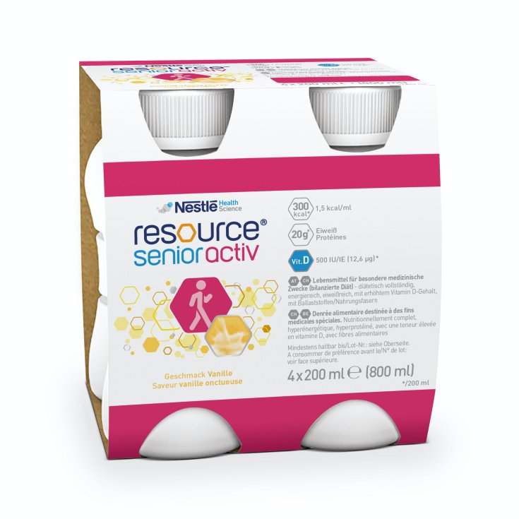 Resource® Senioractiv Vanille Nestlé 4x200ml