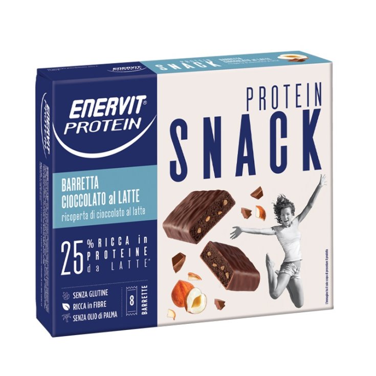 Snack Protein Chocolat Au Lait Enervit Protein 8 Barres