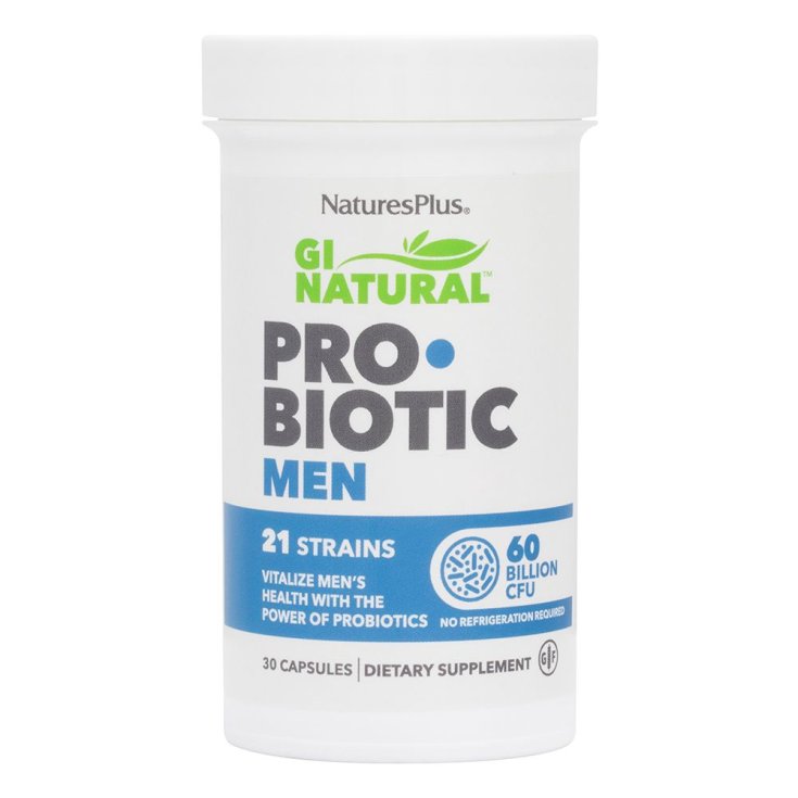 Gi Natural Probiotique Hommes Natures Plus 30 Gélules