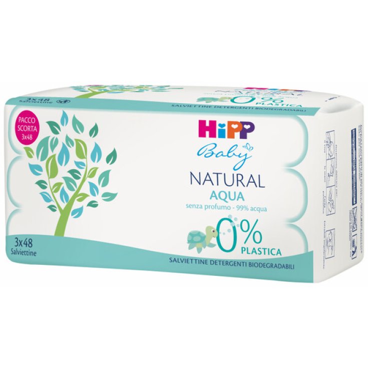 Lingettes naturelles sans parfum HIPP 3X48 Pièces