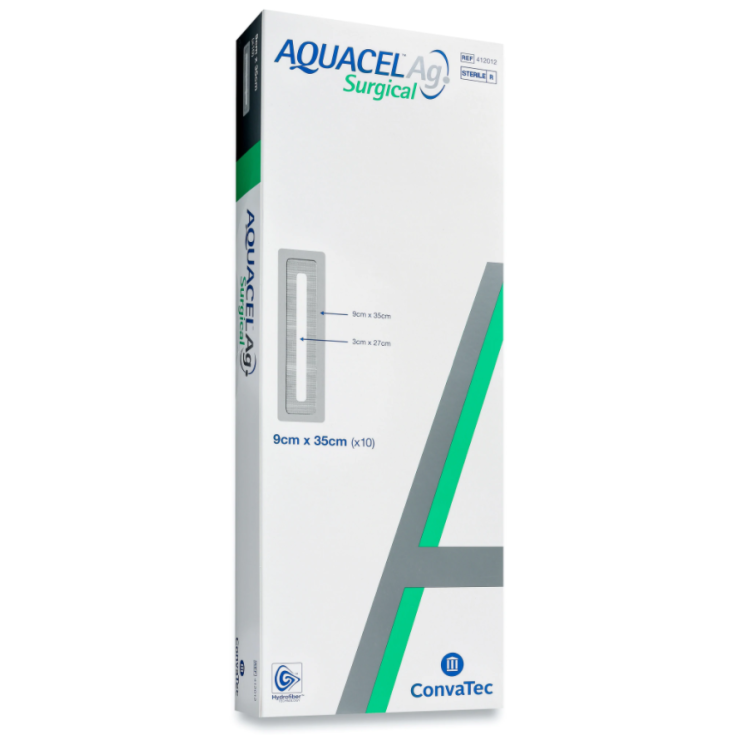Aquacel® AG Chirurgical 9X35cm Convatec 10 Pièces