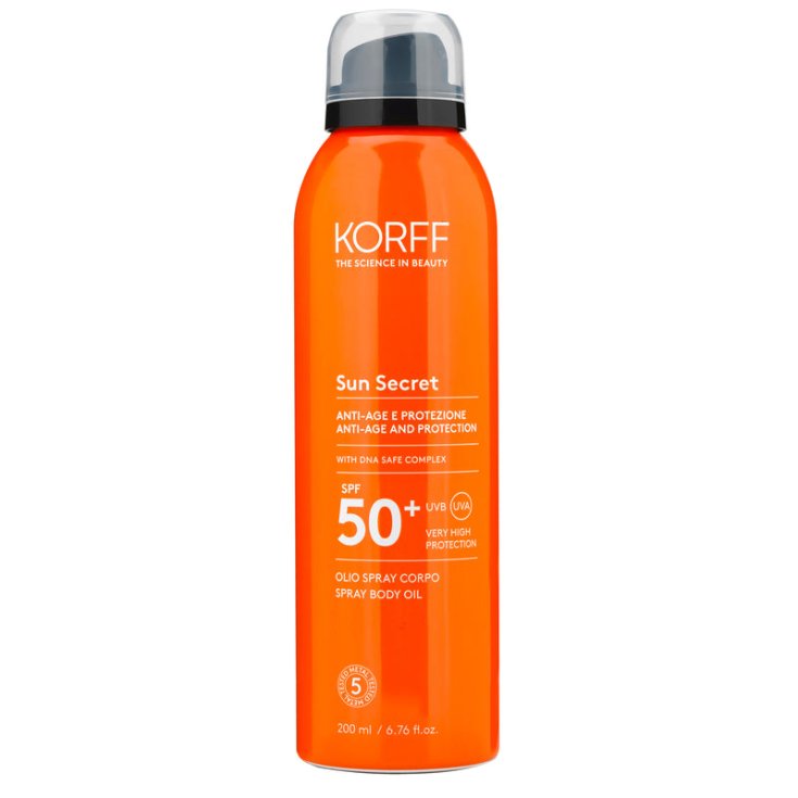 SUN SECRET Huile Spray Toucher Sec SPF 50+ KORFF 200ml