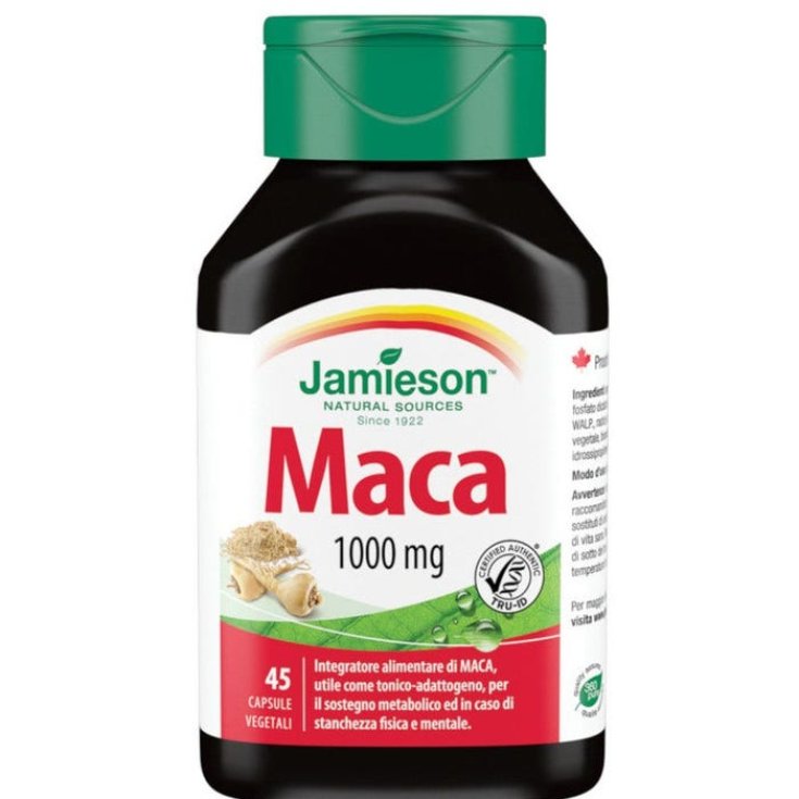 Maca 1000mg Jamieson 45 Capsules Végétariennes