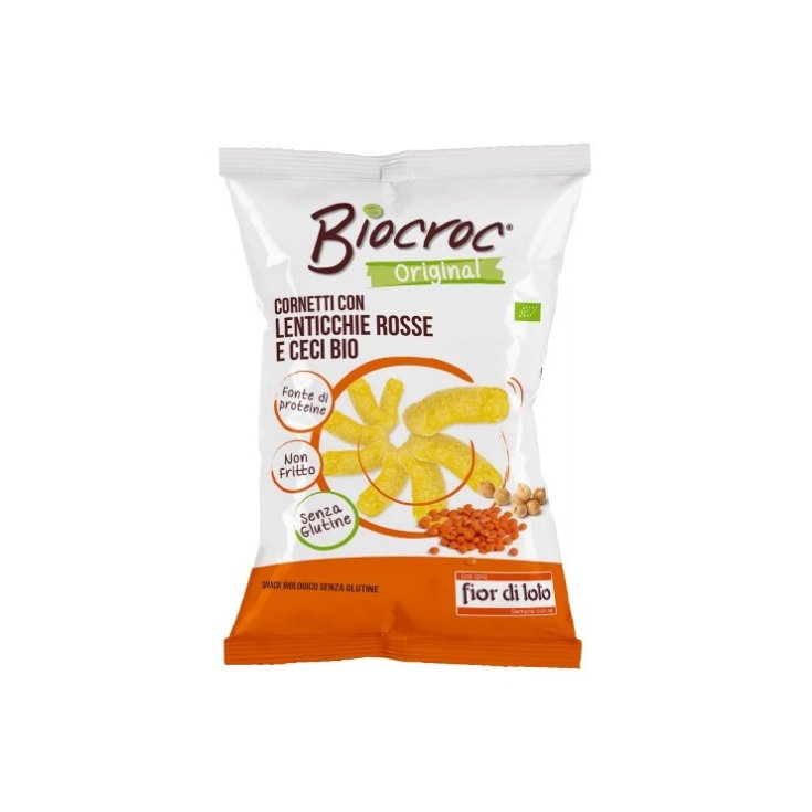 Biocroc® Original Croissants Aux Lentilles Coquilles Et Pois Chiches Fior Di Loto 45g
