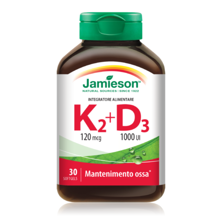 Vitamine K2 + D3 Jamieson 30 Gélules