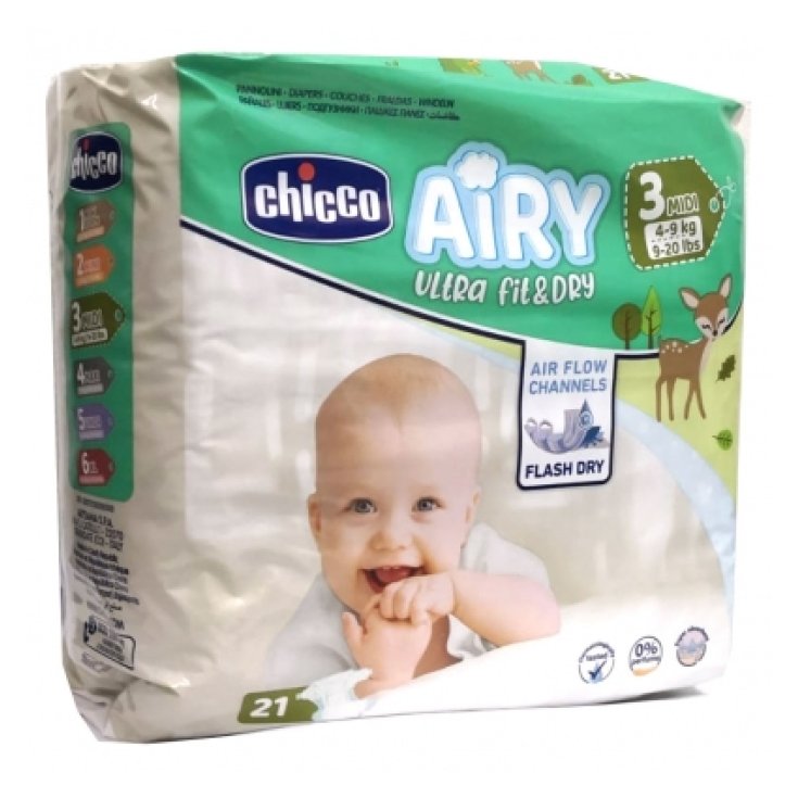 Airy Ultra Fit & Dry MIDI 4-9Kg Chicco 21 Couches