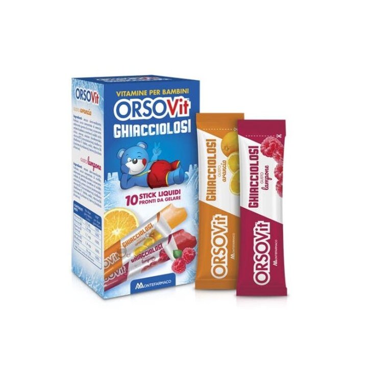 ORSOVit Ghiacciolosi Montefarmaco 10 Sticks Liquides