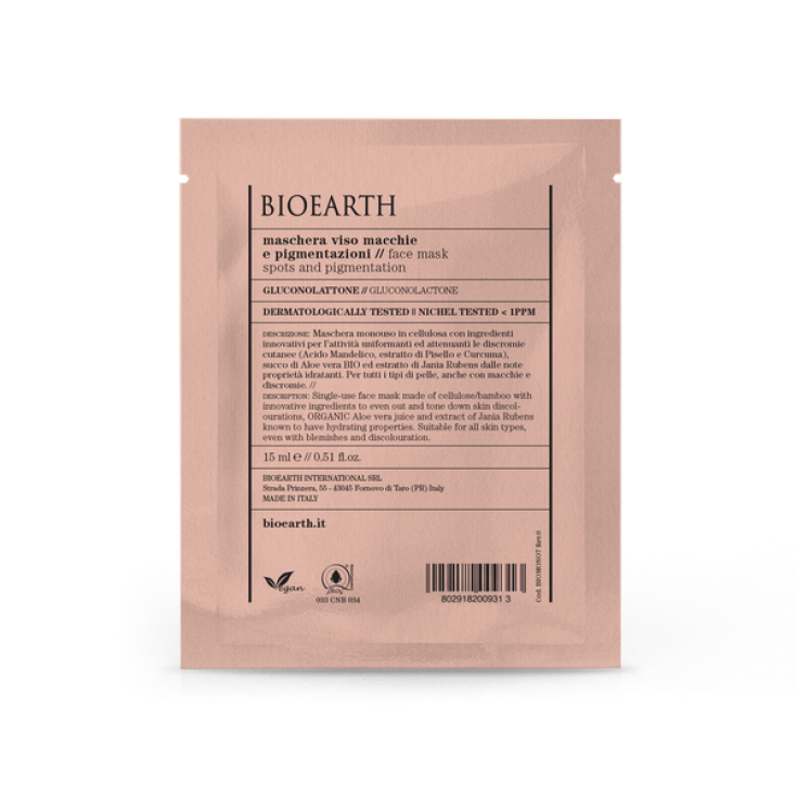 BIOEARTH Masque Visage Taches et Pigmentation 15 ml