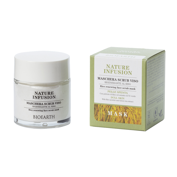 NATURE INFUSION BIOEARTH Masque Gommant Visage au Riz 100ml