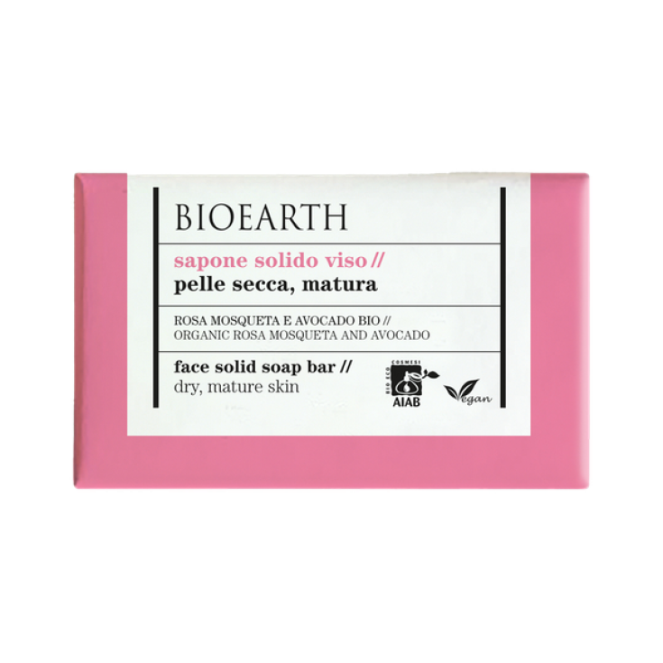 BIOEARTH Savon Visage Solide Rose Musquée 150g