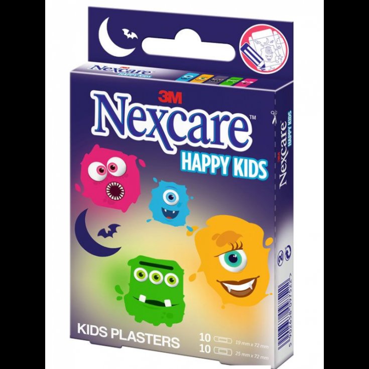 Nexcare® Kids Pansements Monstres 3M 20 Pansements Assortis