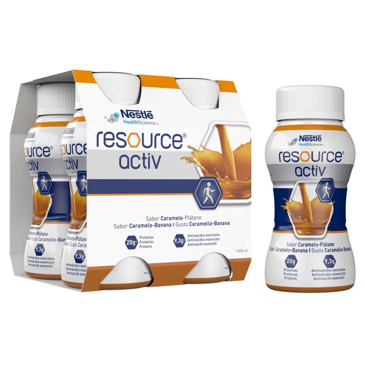 Resource® Activ BANANE CARAMEL Nestlé 4X200ml