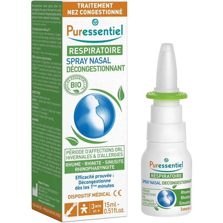 Puressentiel Spray Nasal Décongestionnant 15 ml