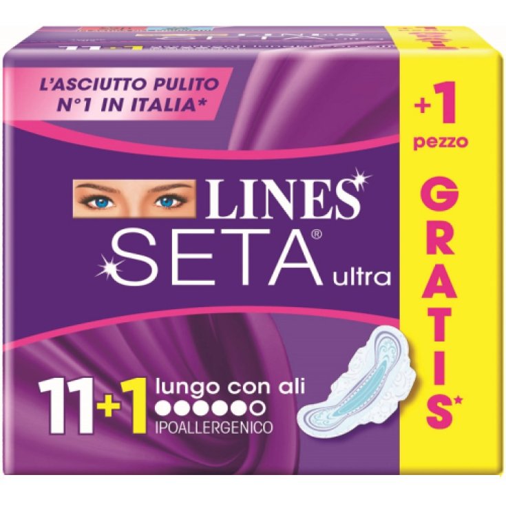 Lignes Seta Ultra Lungo avec ailes 11 + 1 Pièces