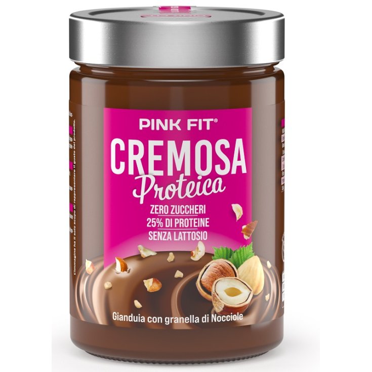 PINK FIT® CRÈME PROTÉINÉE Gianduia aux noisettes hachées 300g