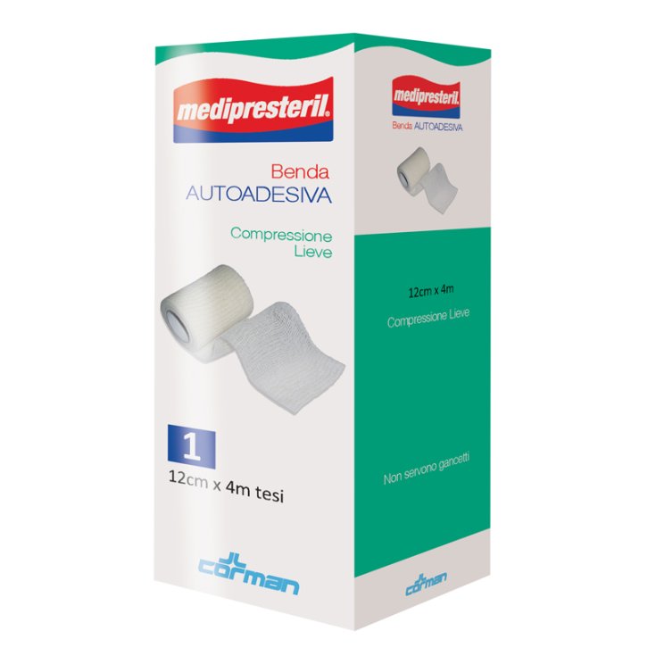 Bandage Auto-Adhésif Medipresteril® 12cmx4m CORMAN