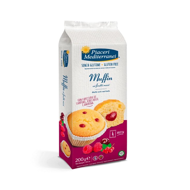 Muffin aux Fruits Rouges Sans Gluten Piaceri Mediterranei® 200g