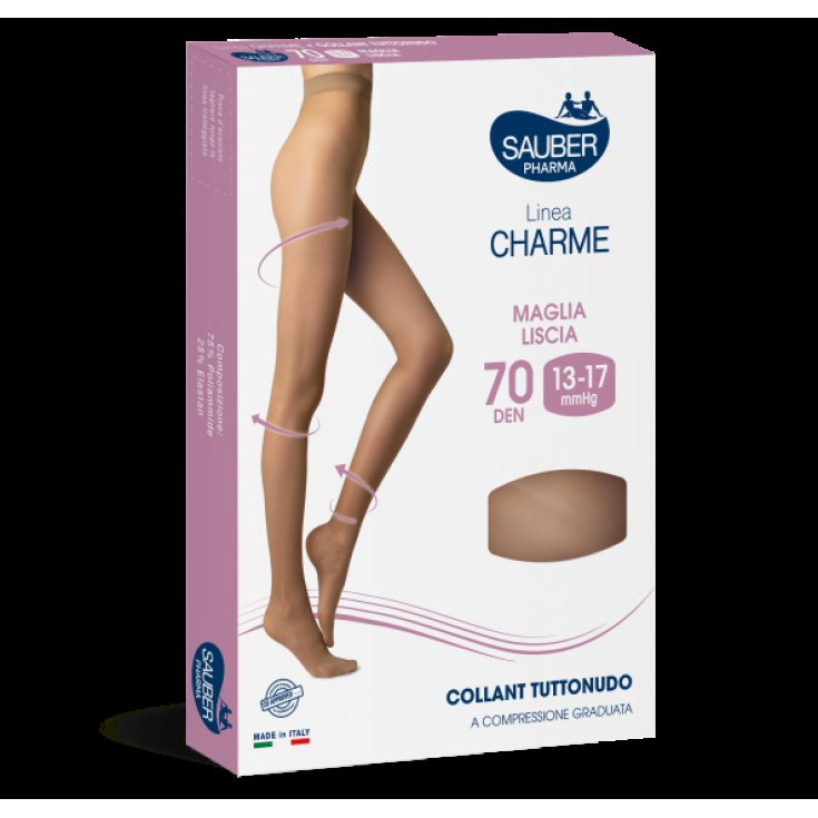 SAUBER CHARME 70 Collant Maille Lisse Couleur Moyenne Taille 5