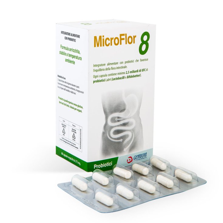 MICROFLOR 8 60 Gélules Végétales SANS FRIGO CEMON