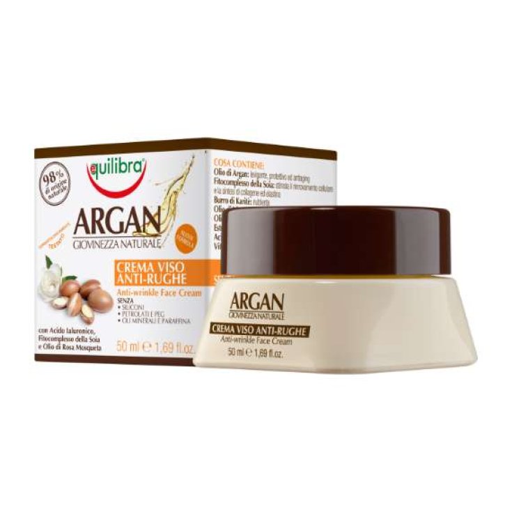 Crème Visage Anti-Rides Argan Equilibra® 50ml