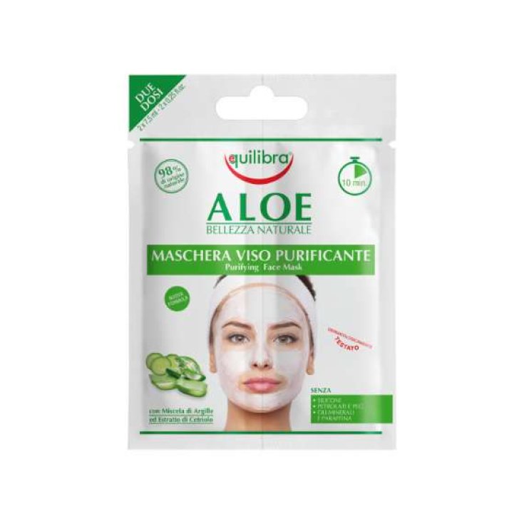 Aloe Equilibra® Masque Visage Purifiant 2x7,5ml