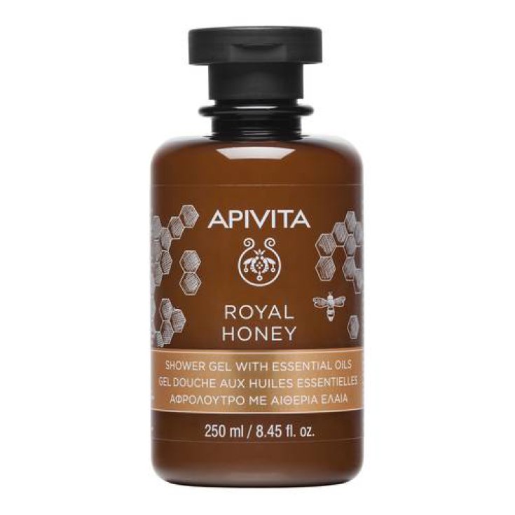 ROYAL HONEY Gel Douche Onctueux aux Huiles Essentielles APIVITA 250 ml