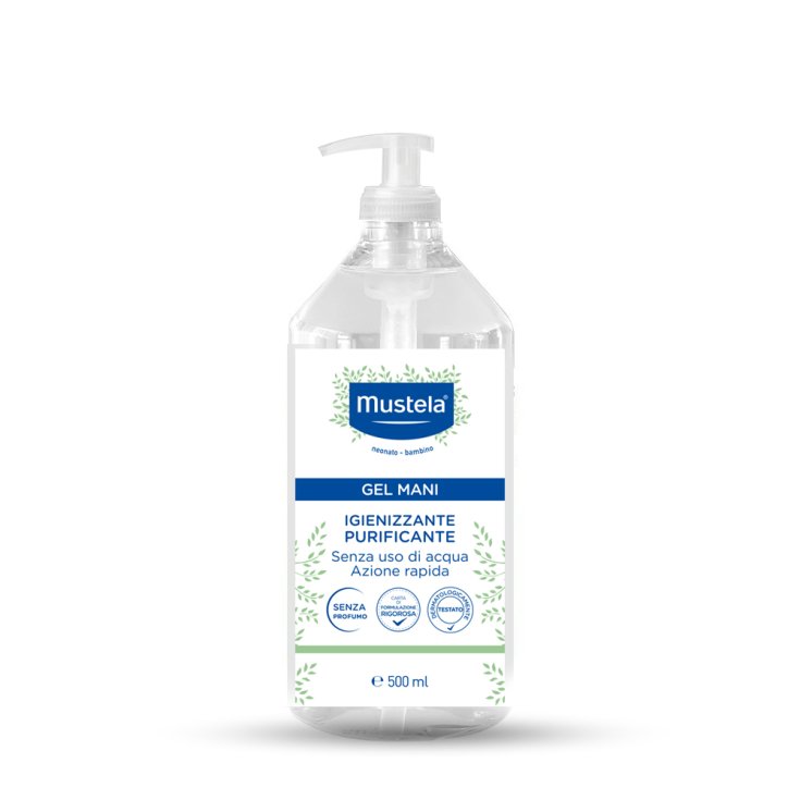 MUSTELA GEL HYGIENE MAINS 500ML