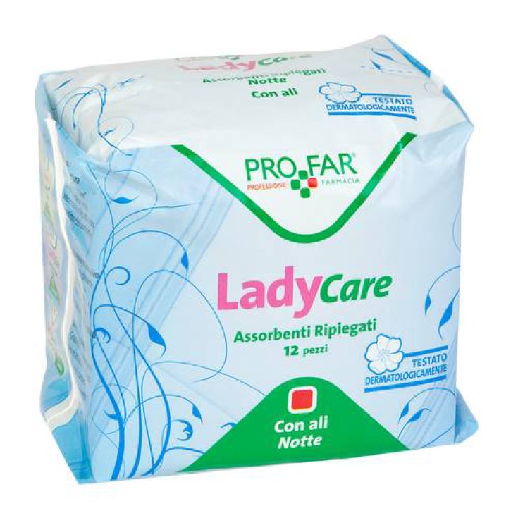 LadyCare Night tampons avec ailettes PROFAR® 12 pièces