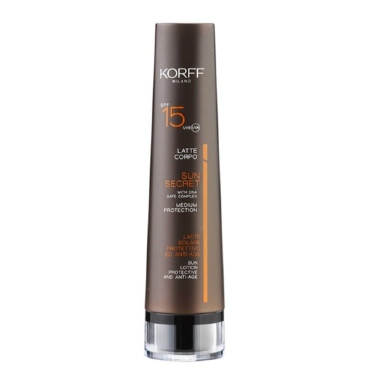 Sun Secret Lait Solaire SPF15 Antiage Korff 100 ml