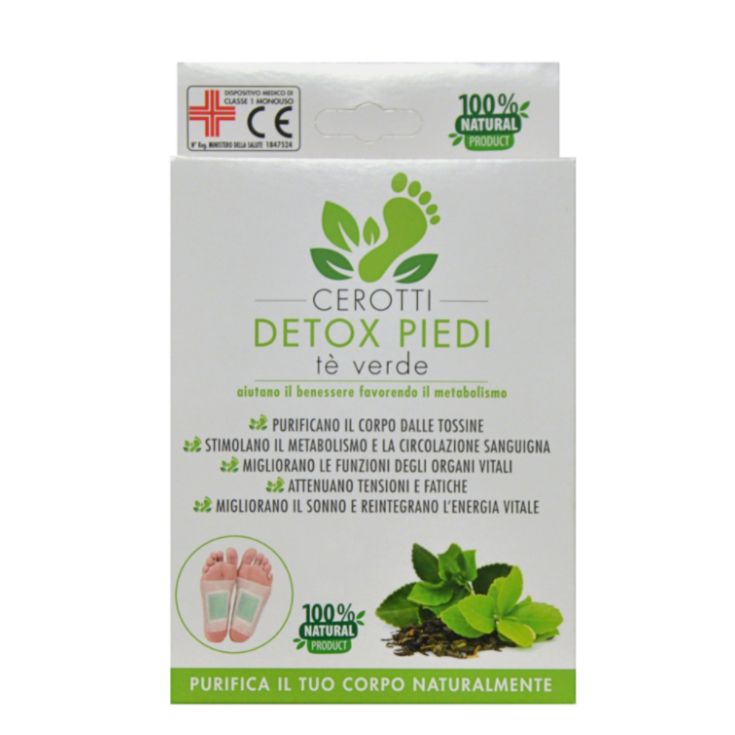 Detox Patchs Pieds Thé Vert 8 Pièces