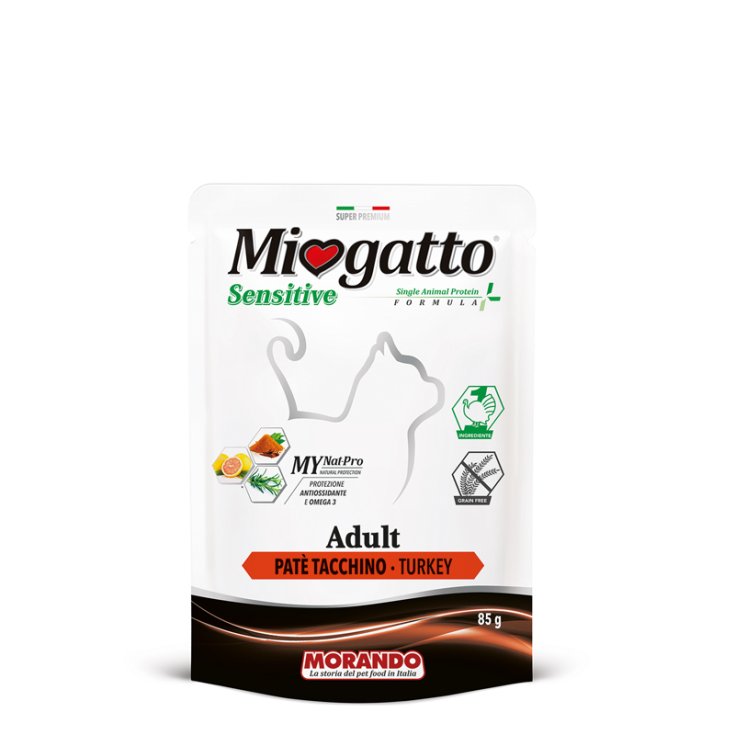 Miogatto® ADULT SENSITIVE PÂTÉ DINDE MORANDO 85g
