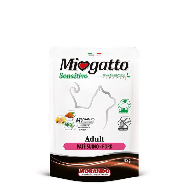 Miogatto® ADULTE PÂTÉ DE PORC SENSIBLE MORANDO 85g