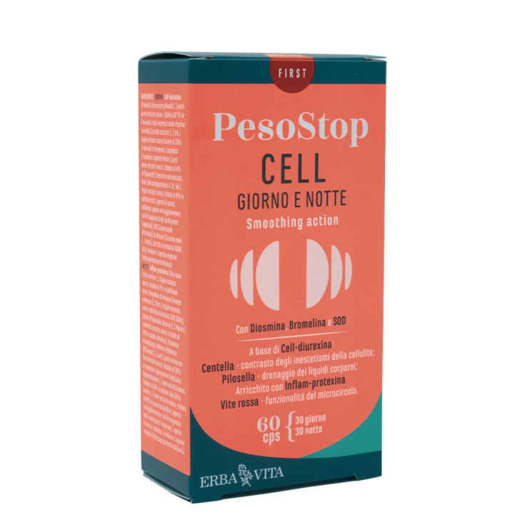 PesoStop Cellulaire Jour Et Nuit Erba Vita 60 Gélules