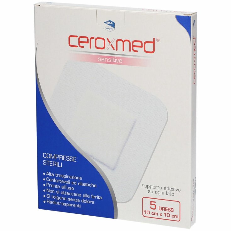 Ceroxmed Dress Comprimés Stériles 10x10 IBSA 5 Pièces