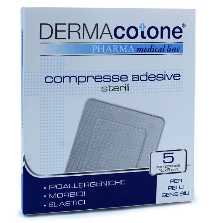 PASTILLES ADHÉSIVES DERMACOTONE® 10X8CM 5 PIÈCES