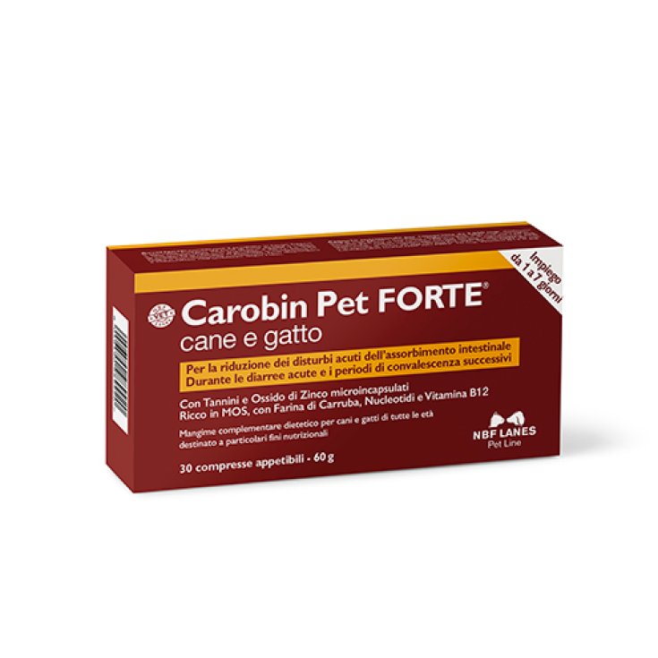 Carobin Pet FORTE NBF LANES 30 Comprimés